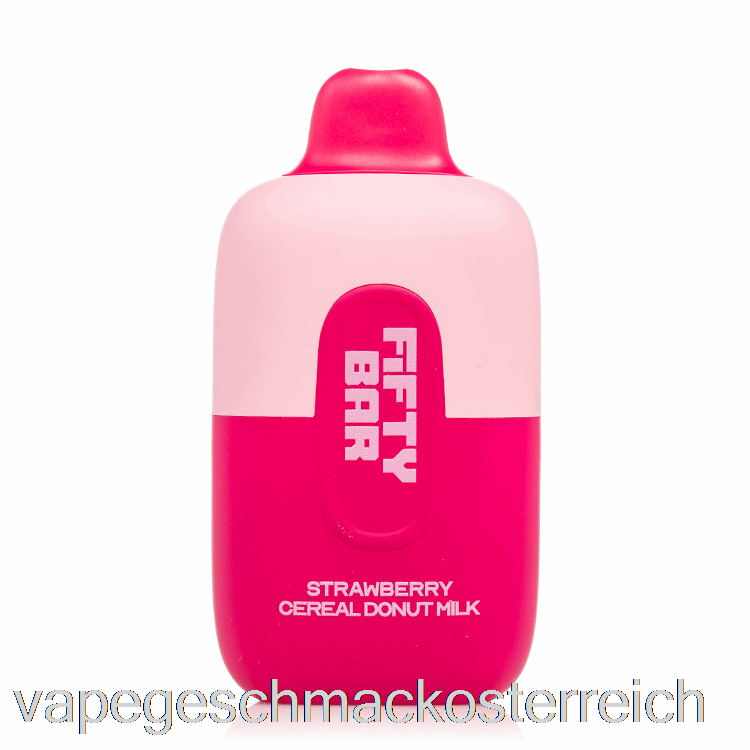 Fifty Bar 6500 Einweg-Erdbeer-Müsli-Donut-Milch-Vape-Geschmack